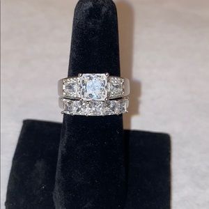Diamonique Ring Set